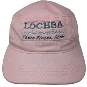 Otto Army Cap Pink One Size Strapback Lochsa Three Rivers Idaho Cotton Hat